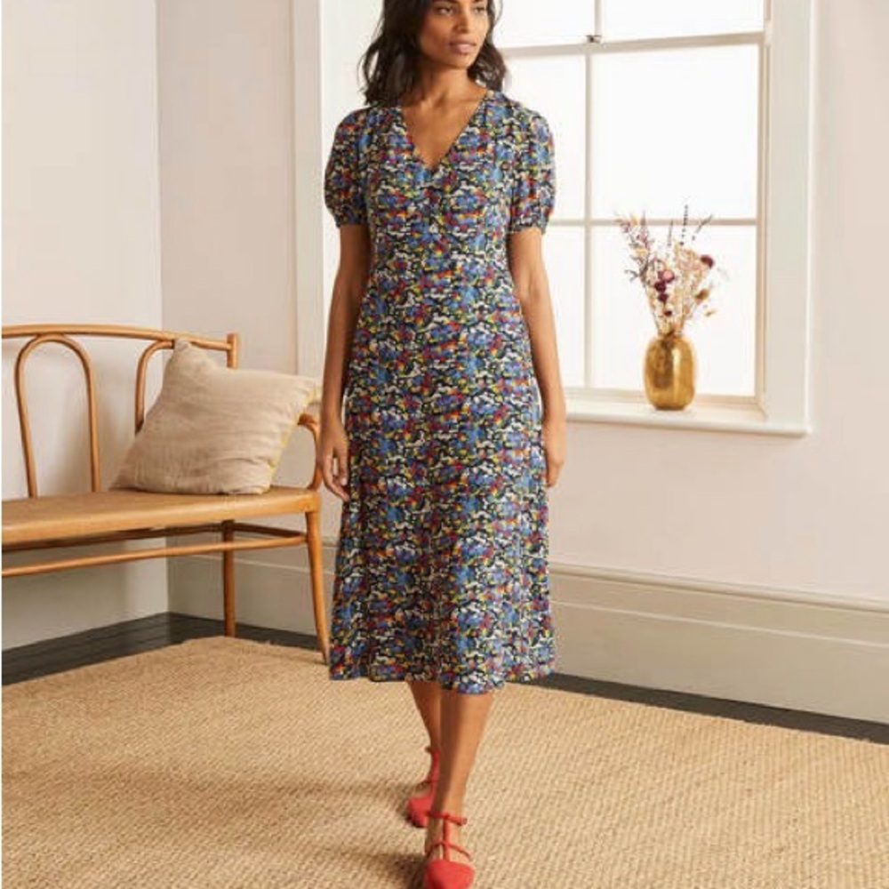 Boden Tessa Midi Dress - Size 4P - Picture 2 of 9
